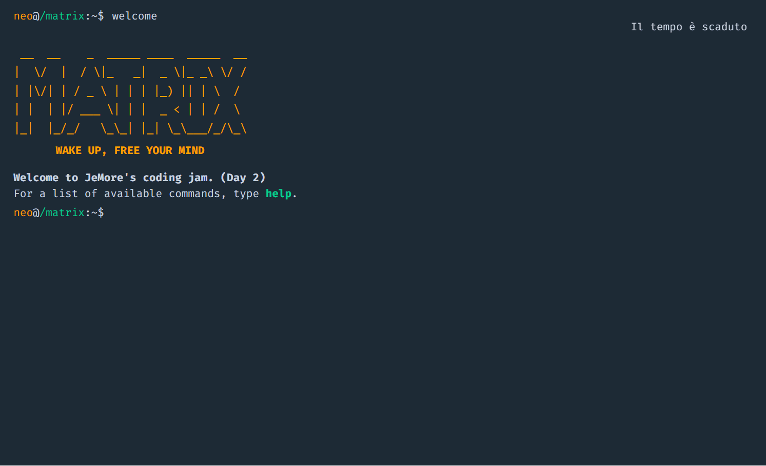 Coding Jam 2.0 screenshot