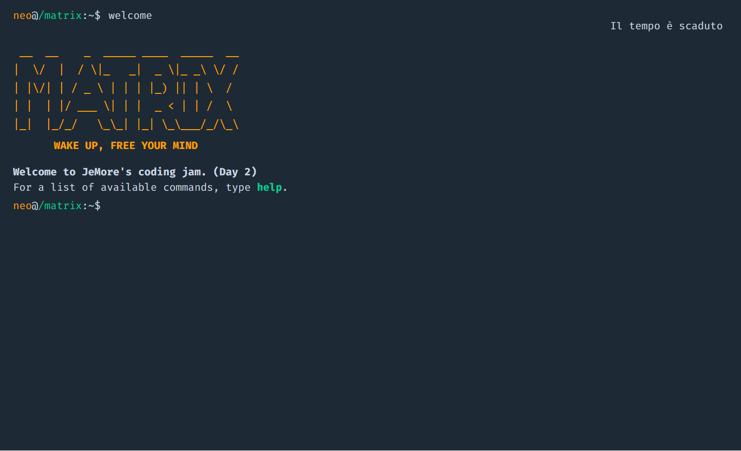 Coding Jam 2.0 screenshot